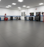 Oil & Chemical Resistant Garage Floor Tiles | 10mm PVC Workshop Flooring Diesel Proof | Acid & Solvent Safe Industrial UK