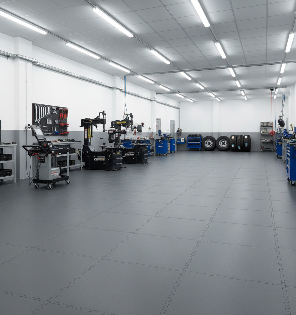 5 Tonne Load Rated PVC Floor Tiles 10mm | Ultra Heavy Duty Forklift & HGV Flooring | Industrial Strength 500x500mm UK