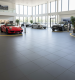 Retail Showroom Floor Tiles 10mm PVC | Car Dealership Shop Flooring | Professional Interlocking Display Tiles UK