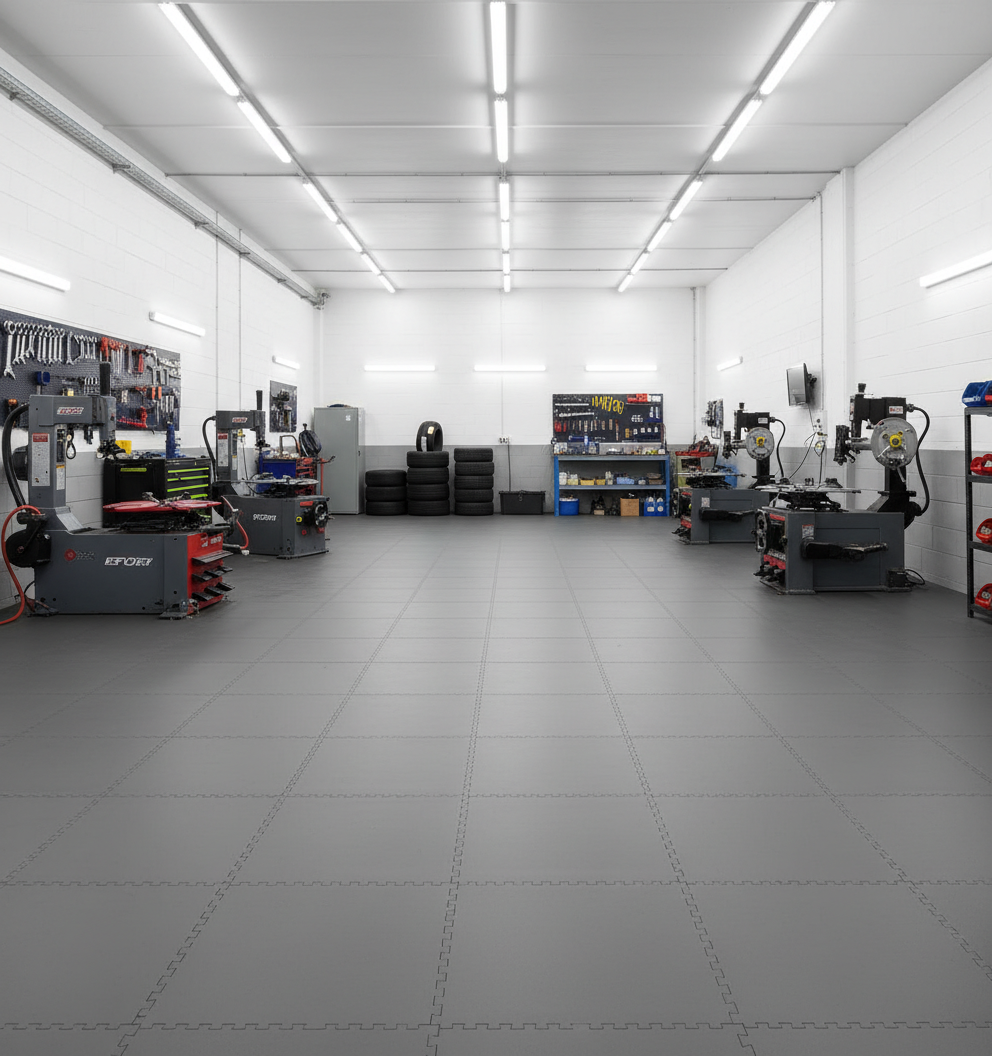 Quick-Install Commercial Garage Flooring - Zero Downtime