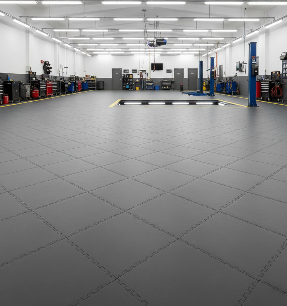 Quick-Install Commercial Garage Flooring - Zero Downtime
