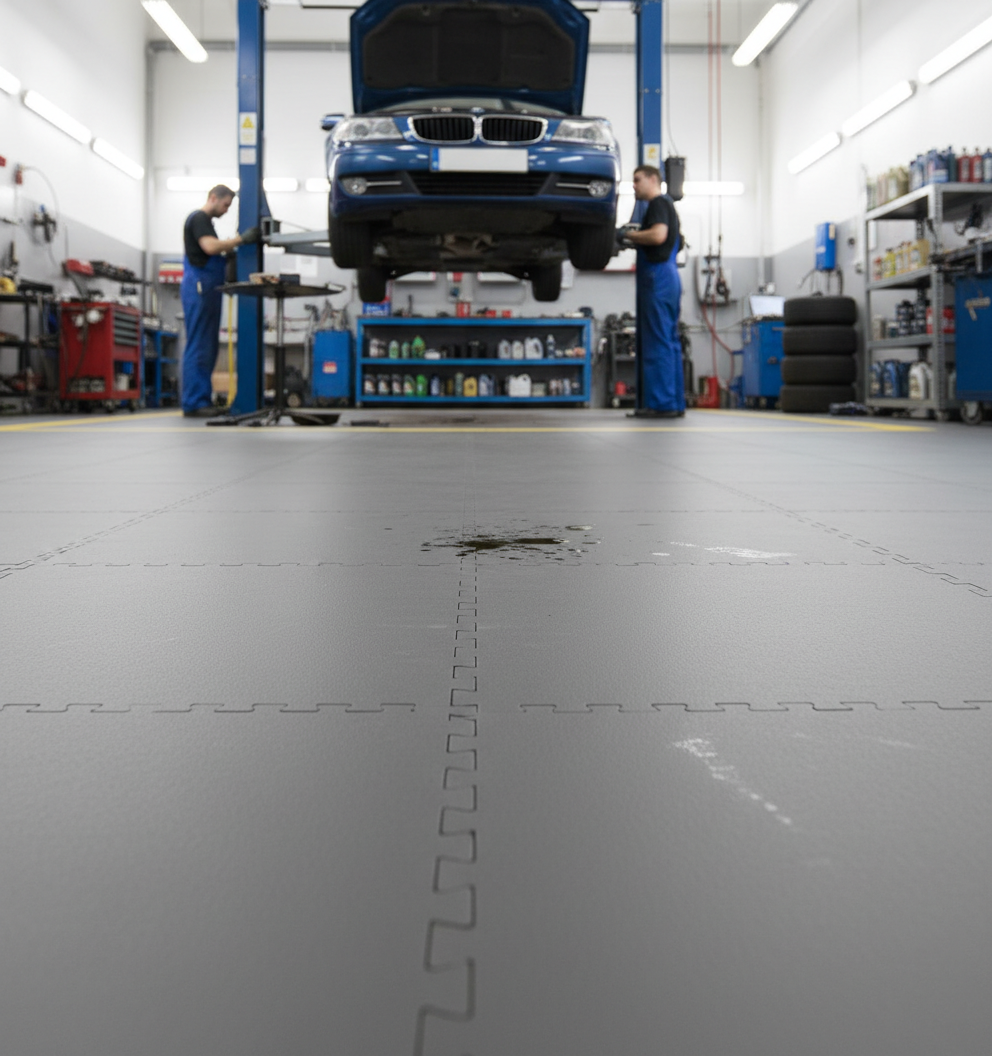 Mechanics Garage Floor Tiles