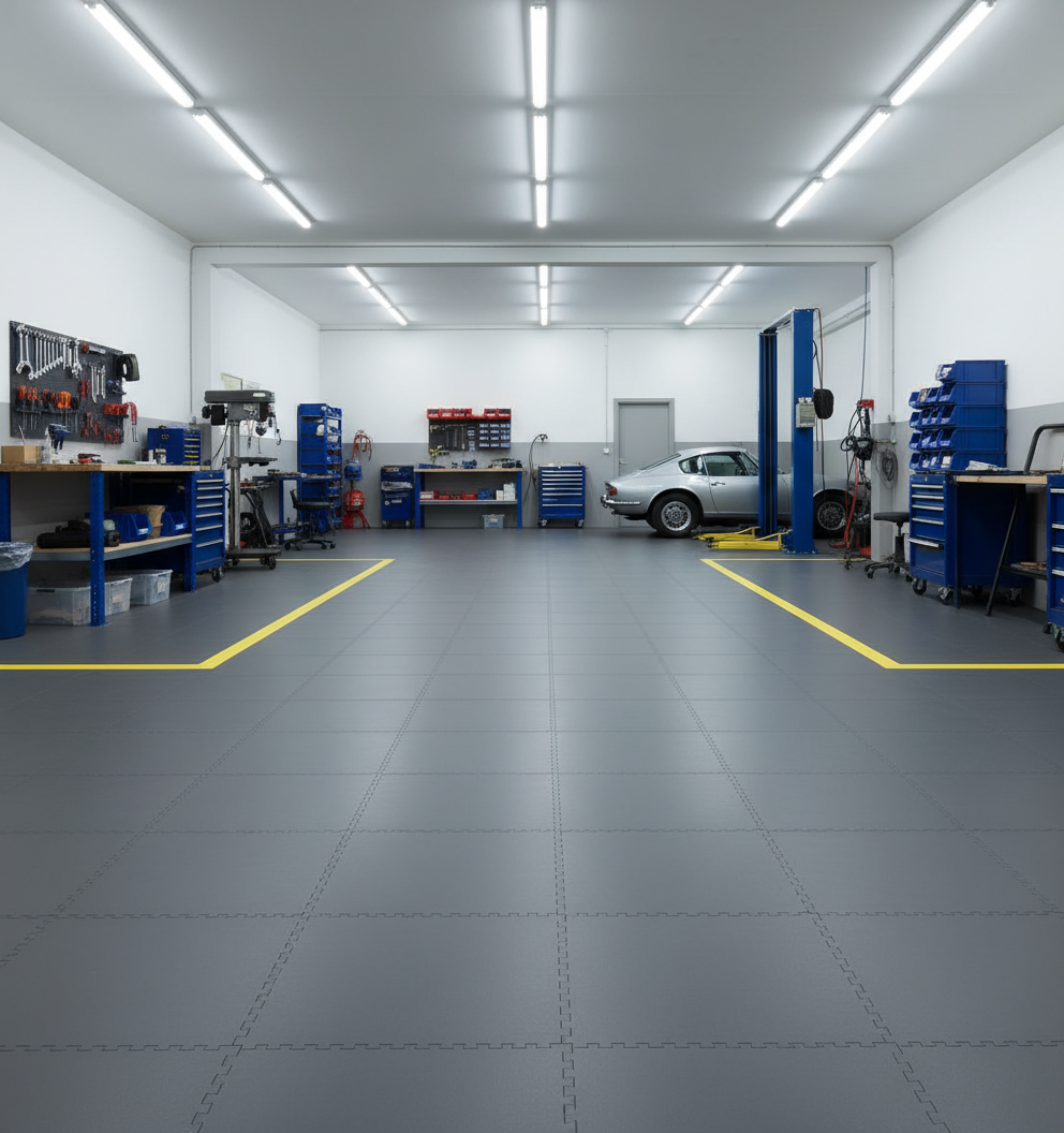Epoxy Alternative Floor Tiles - Zero Cure Downtime