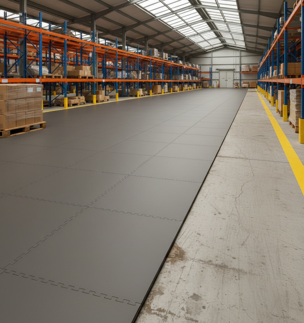 Concrete Floor Covering Tiles - Direct Overlay System