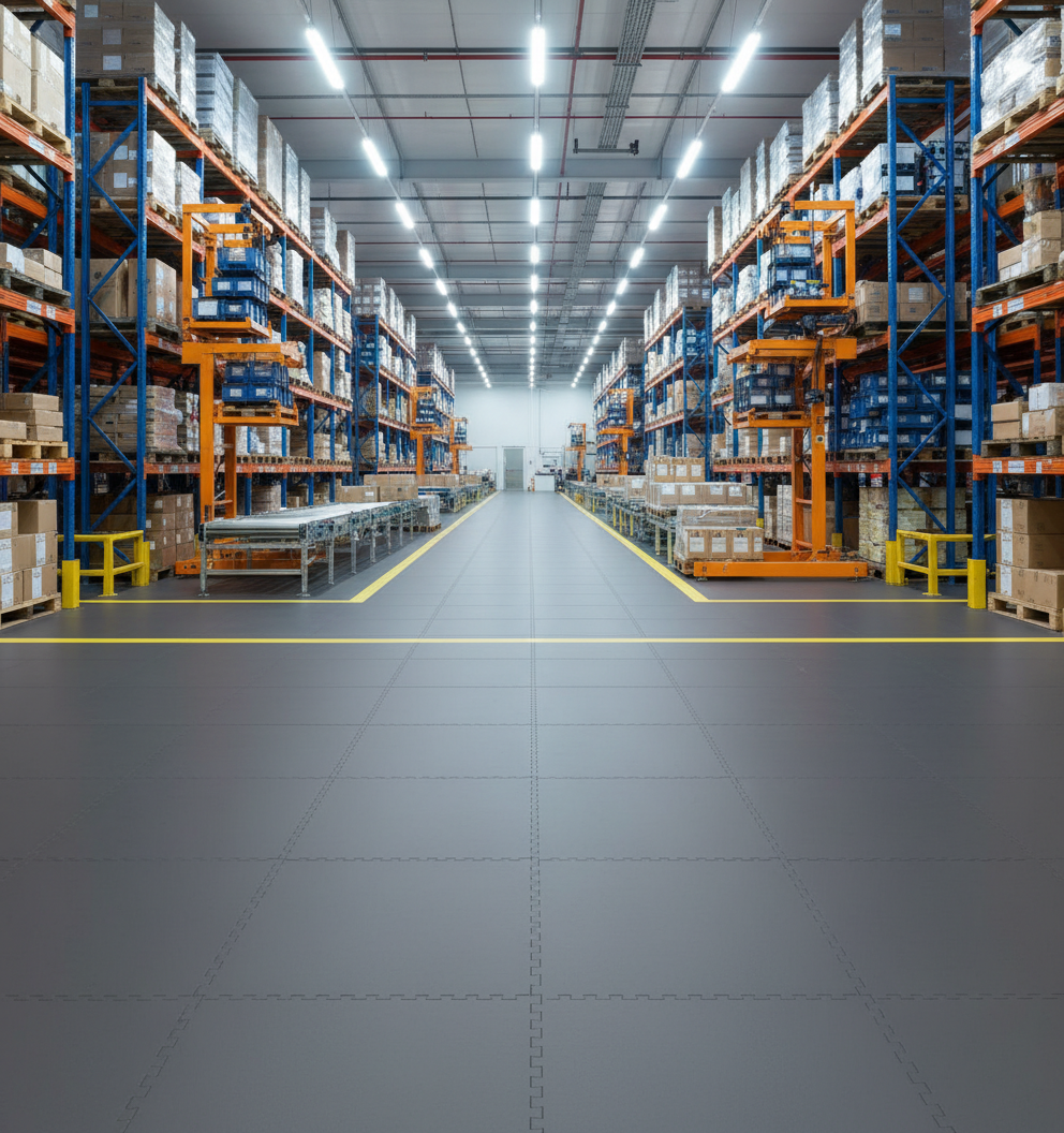 Logistics Centre Flooring - Quick Section Install