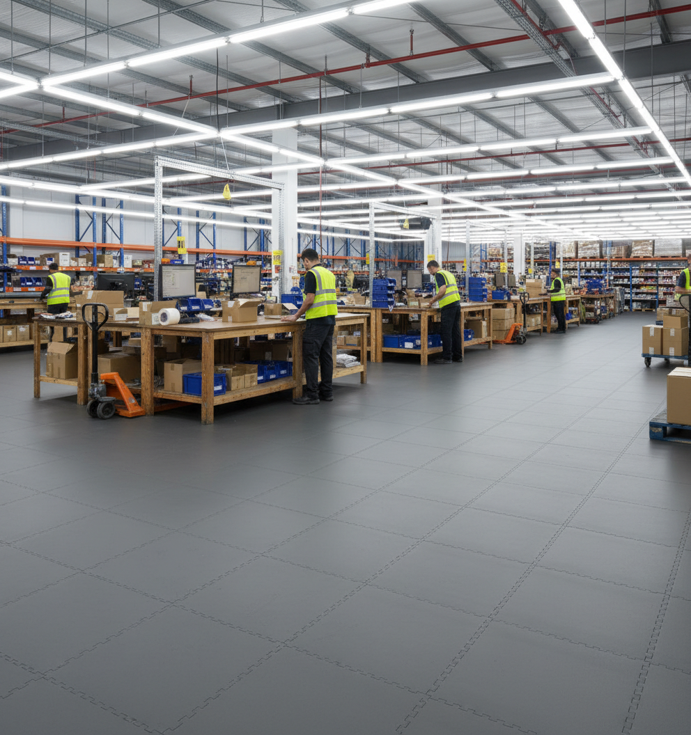 Logistics Centre Flooring - Quick Section Install