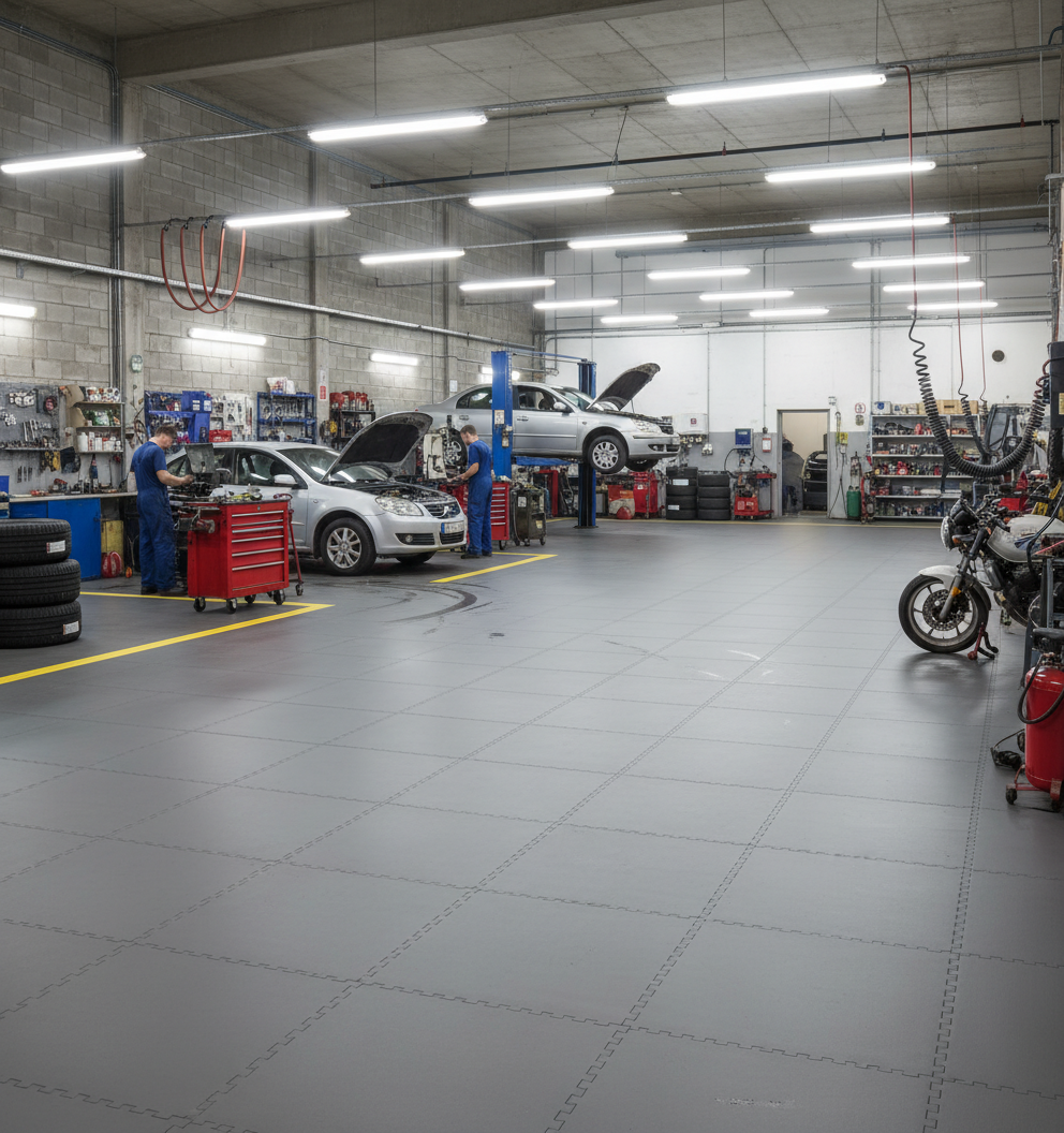 Heavy-Duty DC Floor Tiles - Dust-Free Surface