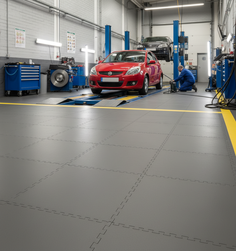 MOT Station Floor Tiles - Testing Bay Grade