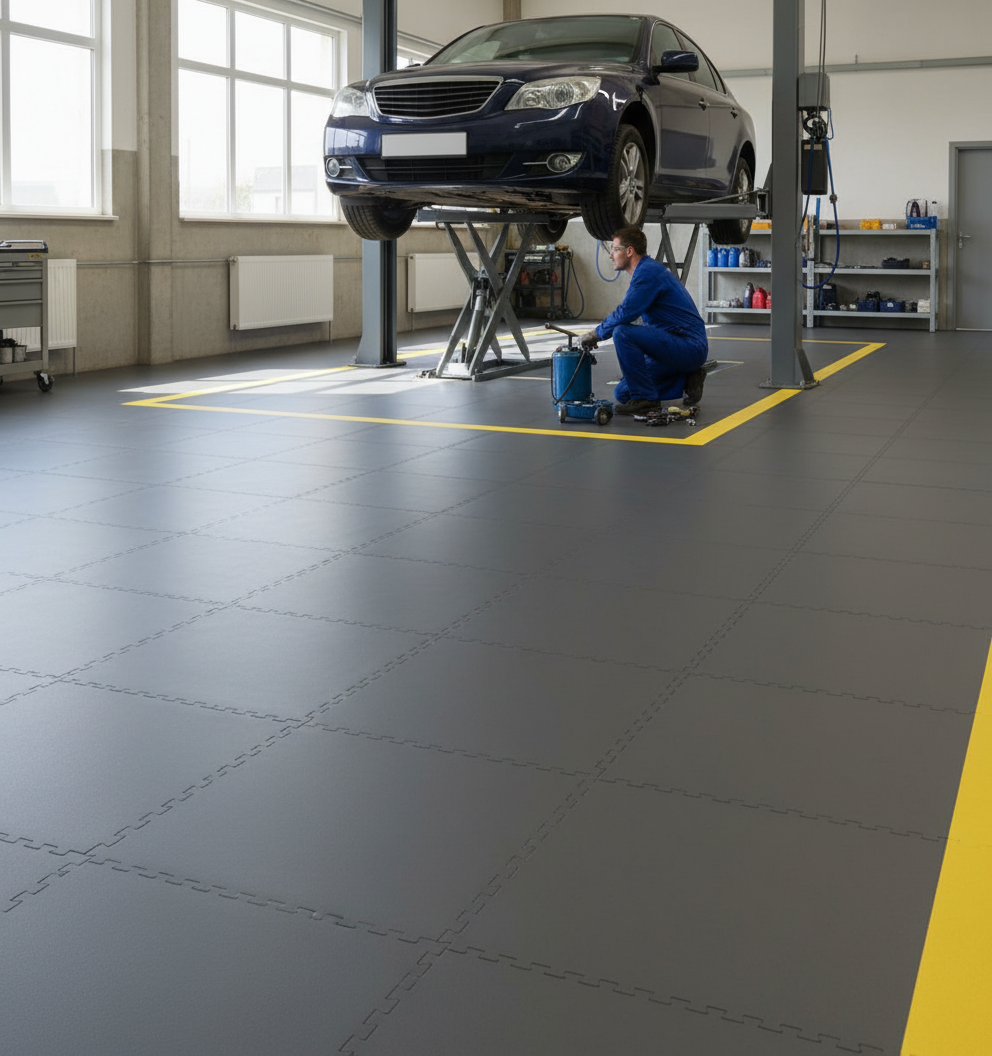 MOT Station Floor Tiles - Testing Bay Grade