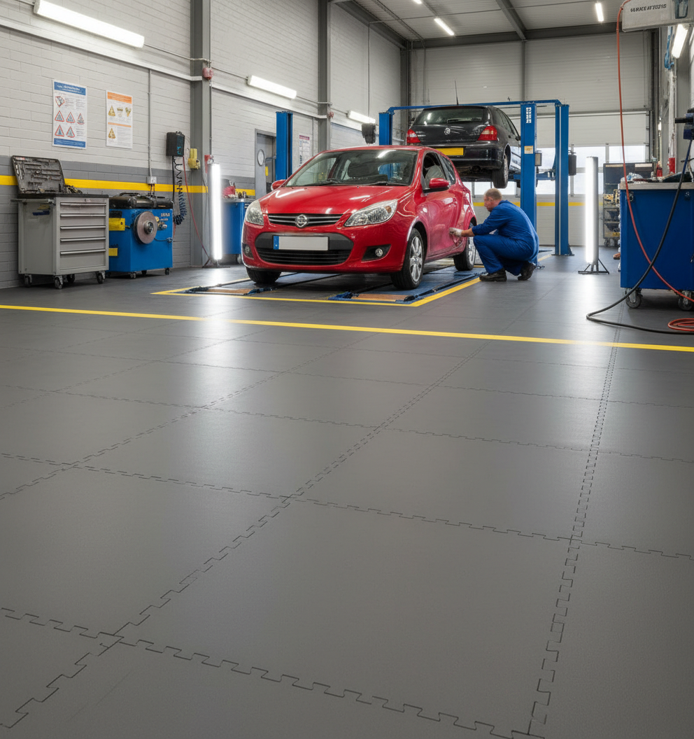 Vehicle Testing Centre Flooring - Professional Appearance