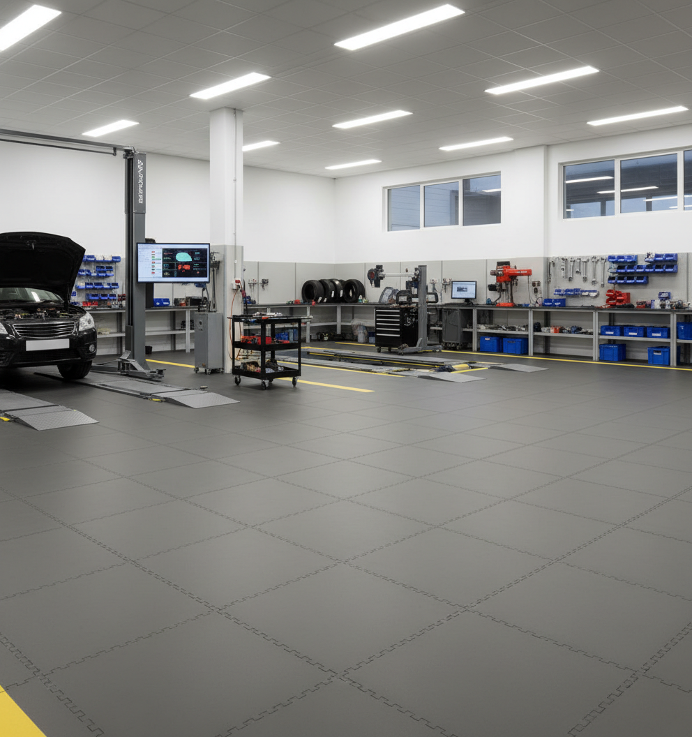 Vehicle Testing Centre Flooring - Professional Appearance