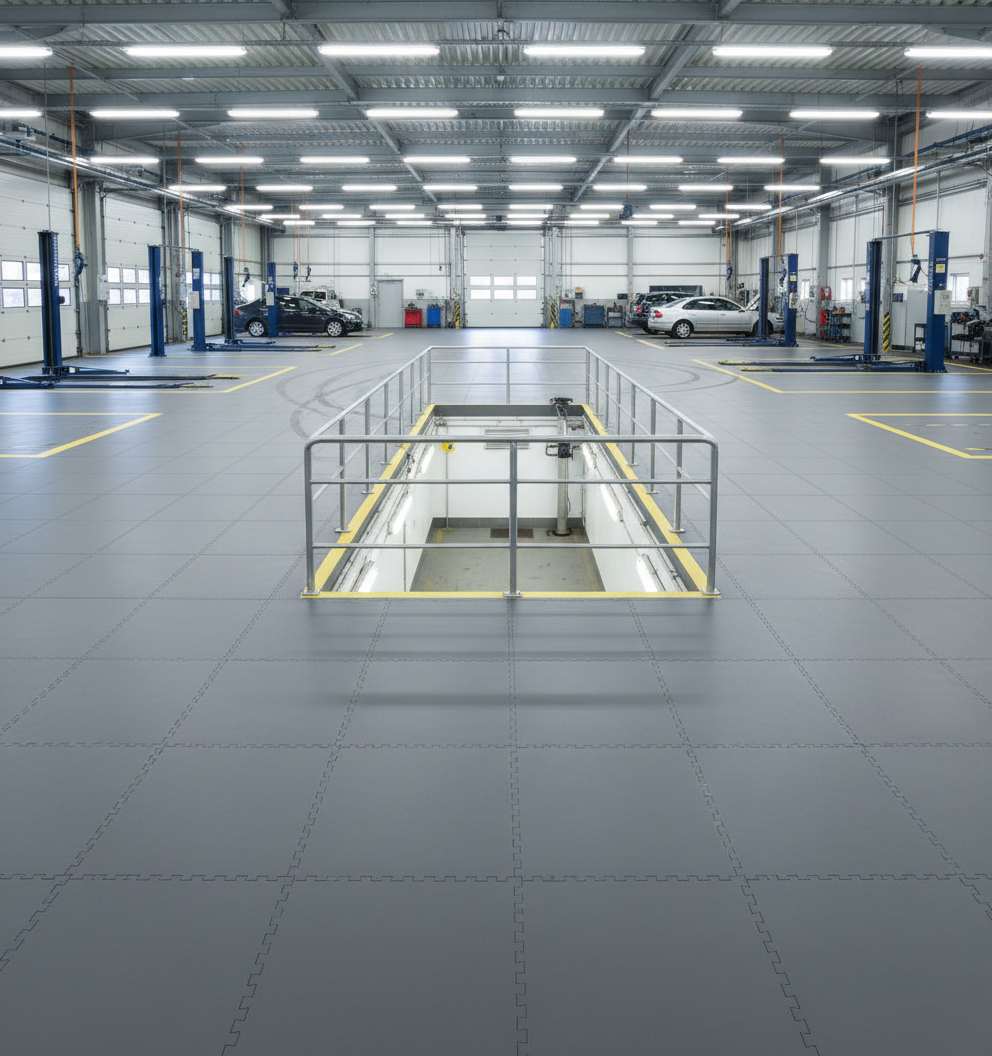 Vehicle Testing Centre Flooring - Professional Appearance