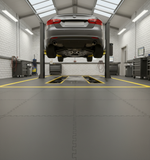 MOT Workshop Floor Tiles - Oil-Resistant Surface