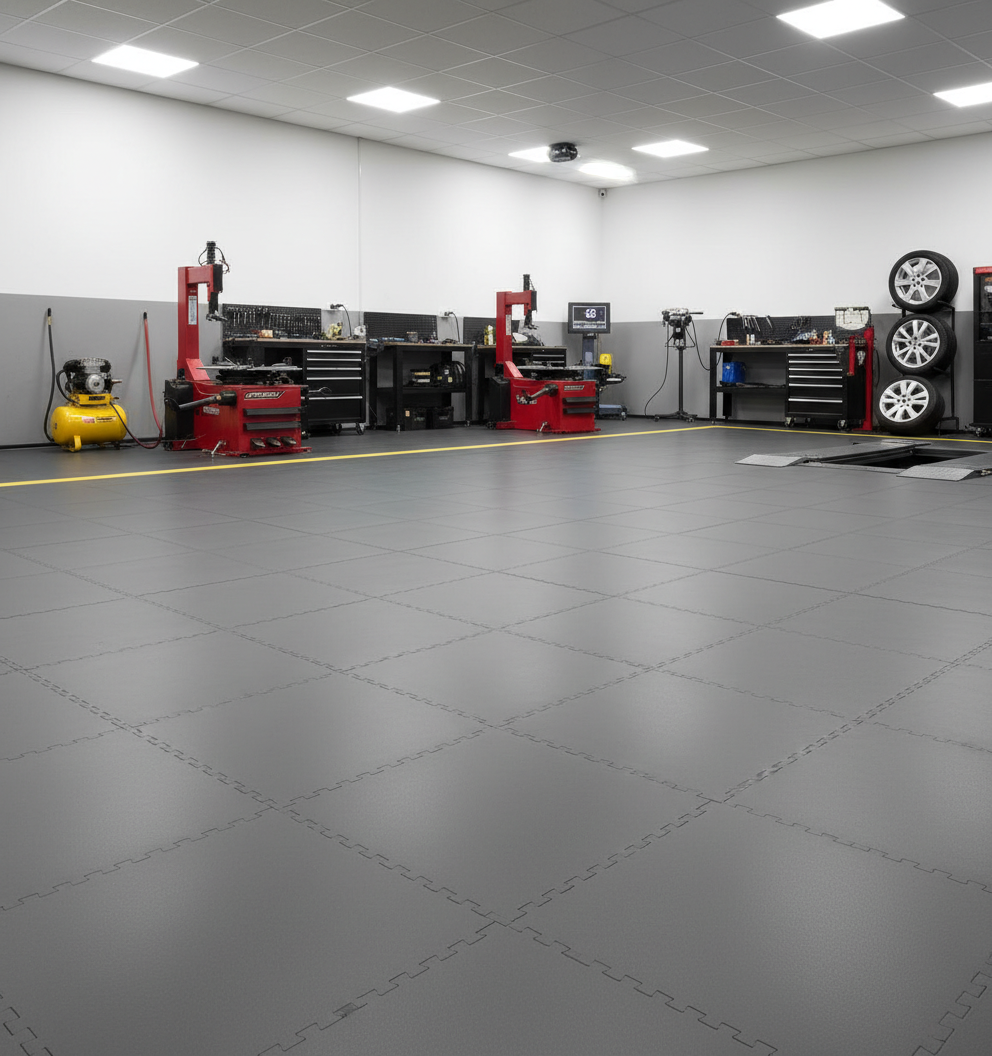 Car Workshop Floor Tiles - Service Bay Grade