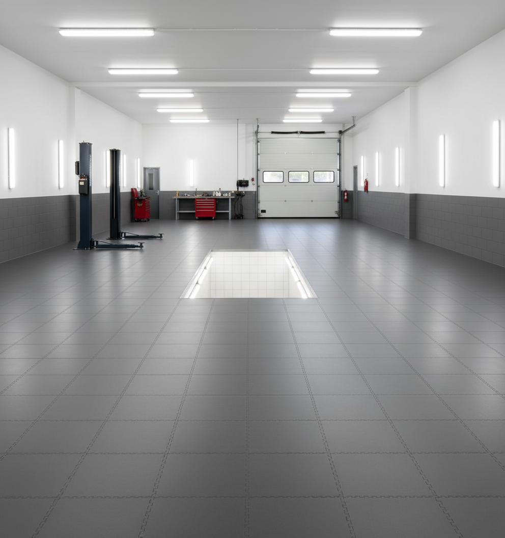 Car Workshop Floor Tiles - Service Bay Grade