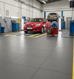 Automotive Garage Flooring - Lift-Compatible Design