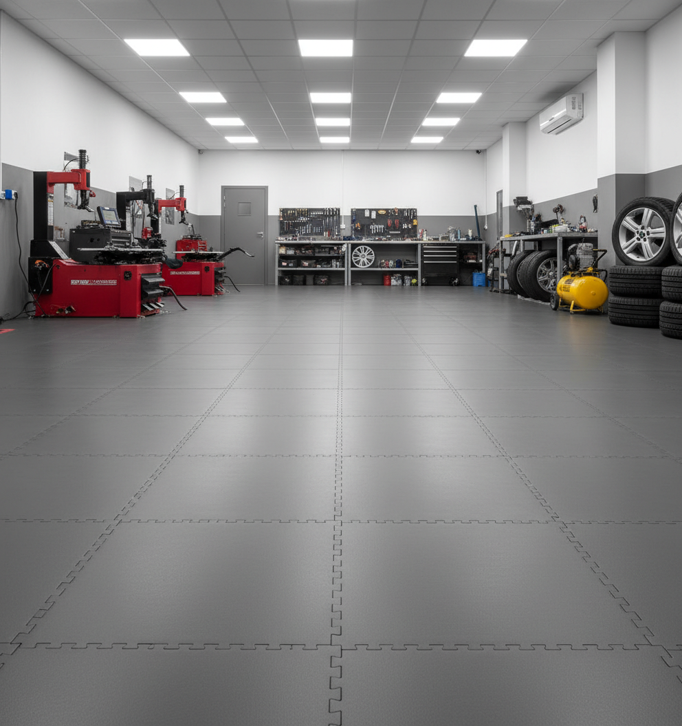 Professional Workshop Tiles - Anti-Fatigue Construction