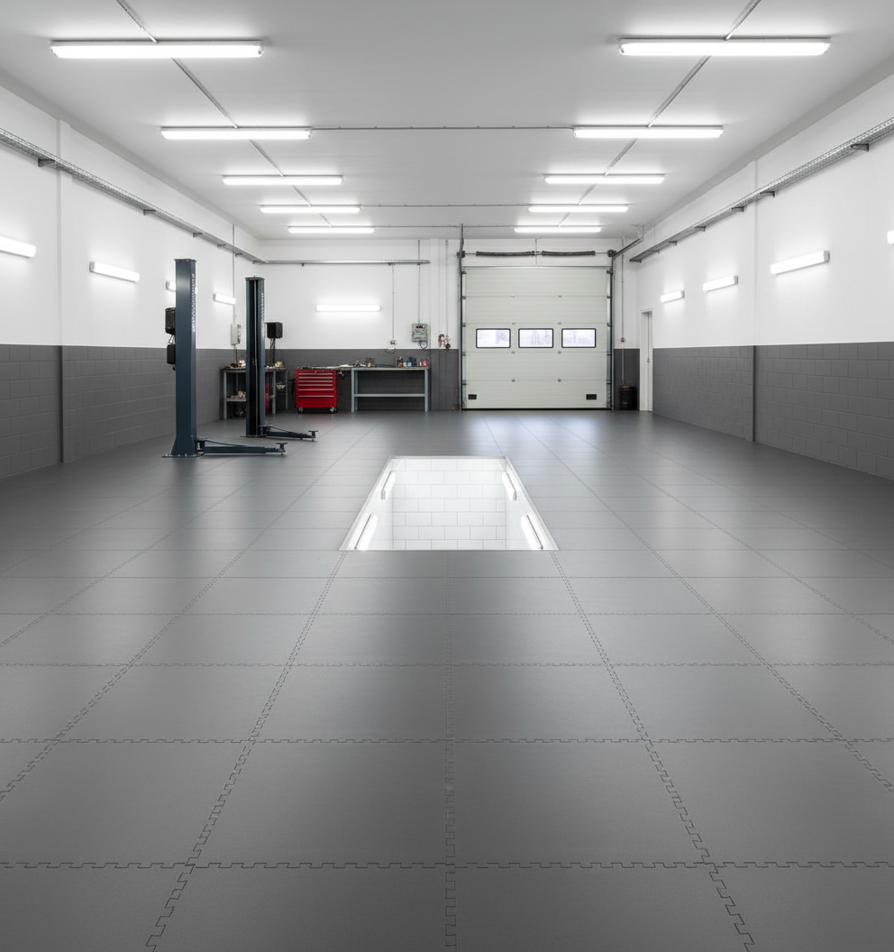 Professional Workshop Tiles - Anti-Fatigue Construction