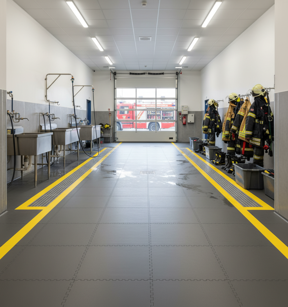 Fire Engine Bay Flooring - Appliance Weight Rated