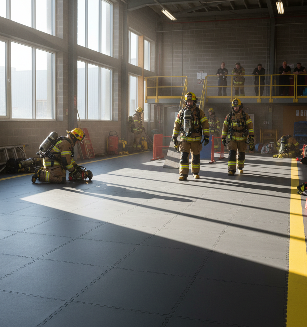 Emergency Services Flooring - Rapid Deployment Areas