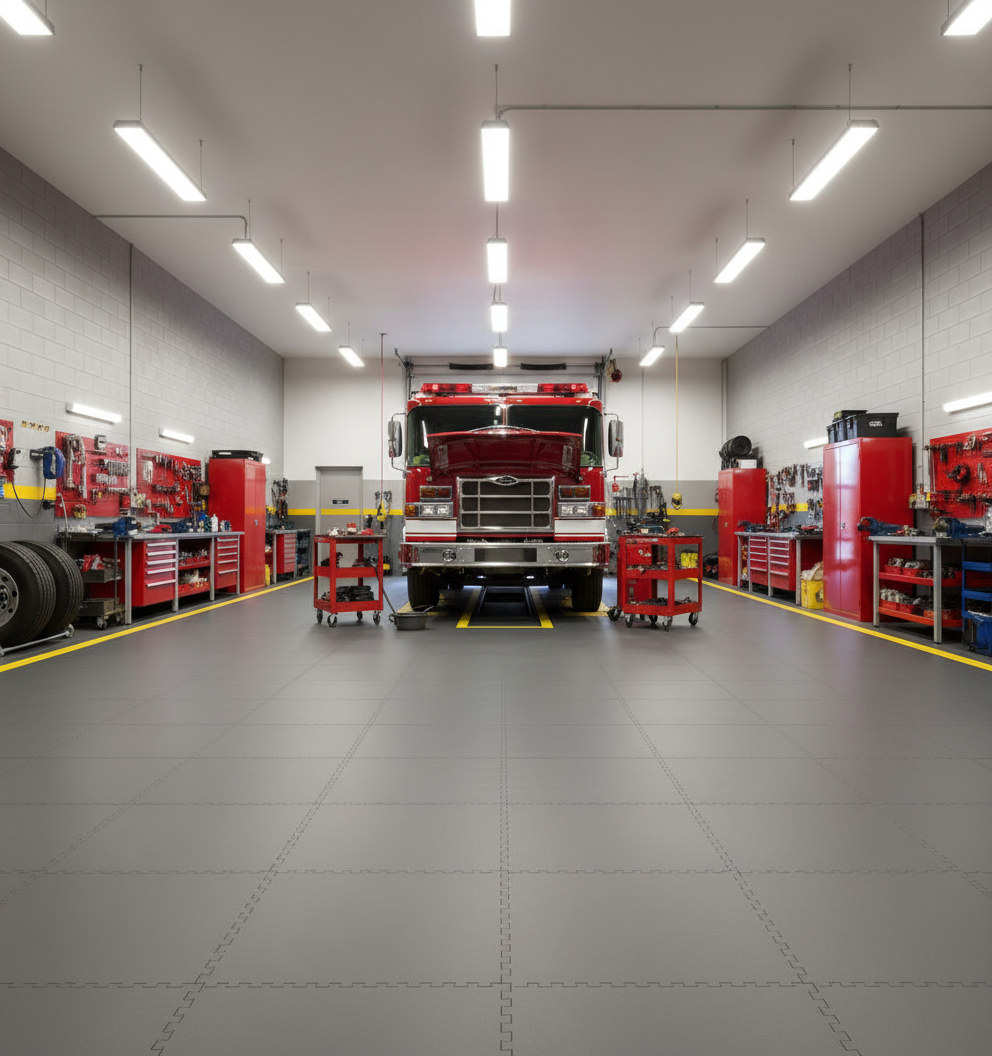Emergency Services Flooring - Rapid Deployment Areas