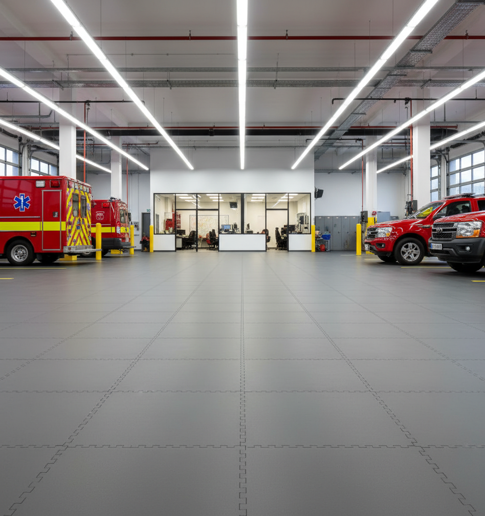 Emergency Services Flooring - Rapid Deployment Areas
