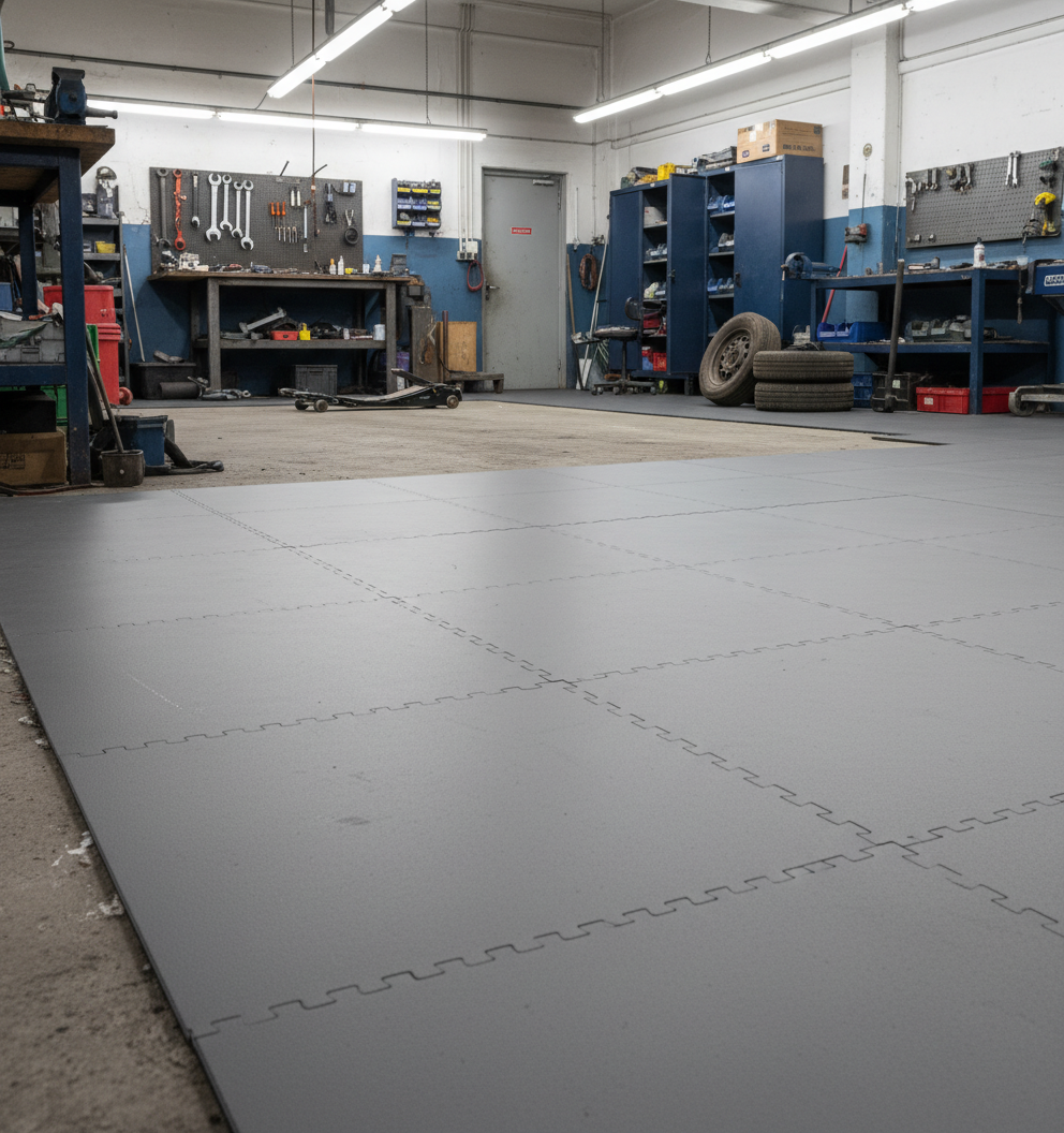 Concrete Floor Covering Tiles - Direct Overlay System