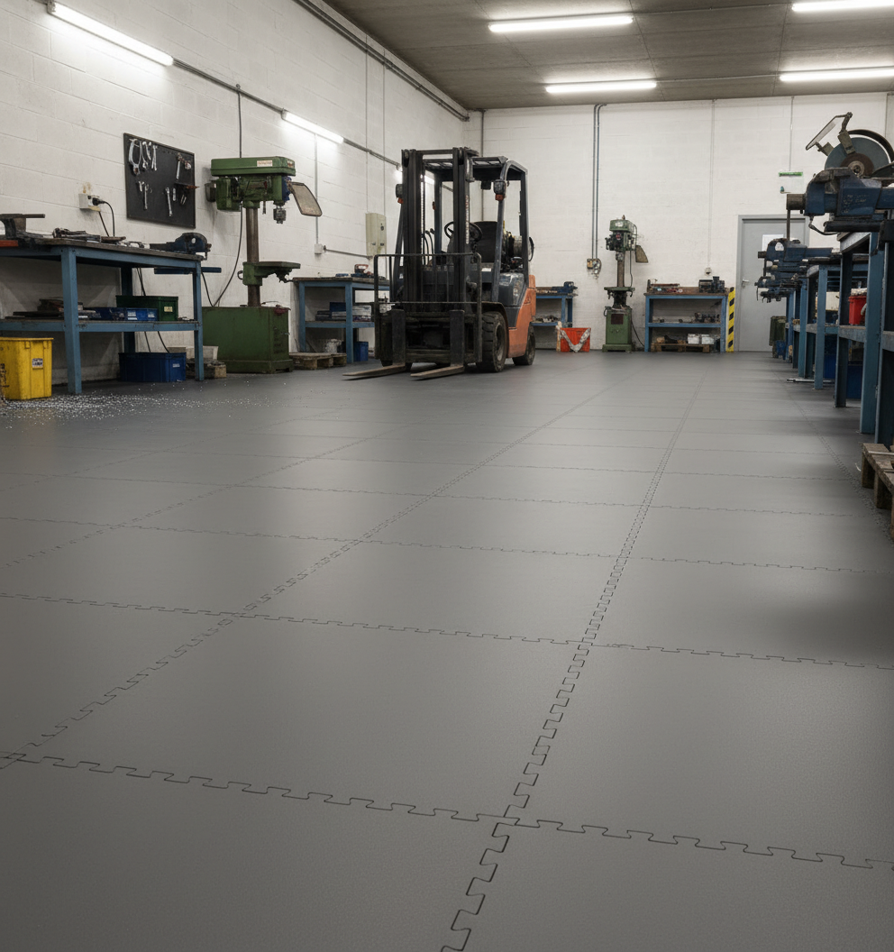 Epoxy vs Interlocking Floor Tiles