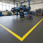 Vehicle Testing Centre Flooring - Professional Appearance installed in workshop setting